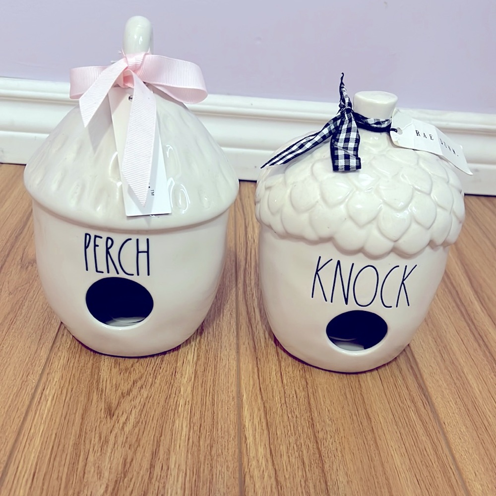 Rae Dunn birdhouses